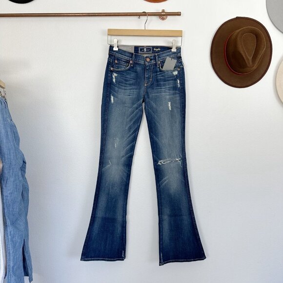 7 for all Mankind Kaylie Slim & Sexy Boot Jeans 25 - Picture 7 of 7